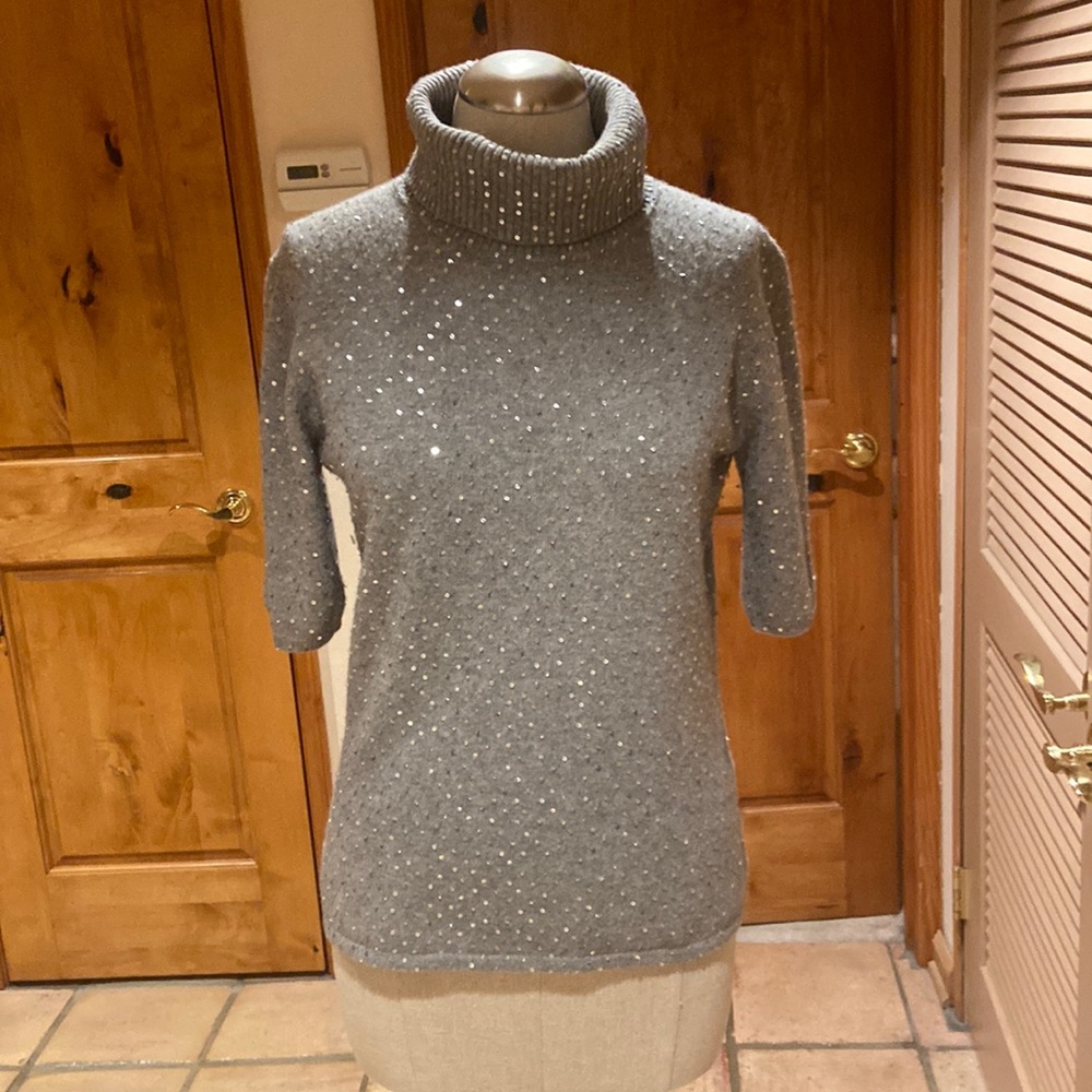 Cashmere with sequin sweater